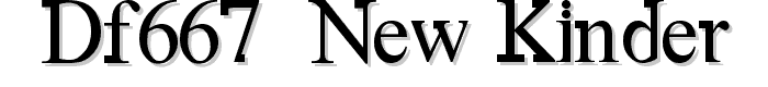 DF667  New Kinder font